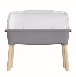 Sadbovač Prosperplast RESPANA PLANTER WOOD HIGH SET sadbovač 78 cm sivý kameň