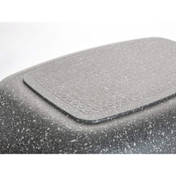 Pekáč Banquet s nepriľnavým povrchom Granite 32,5 x 21 x 11 cm, 5,7 l, so sklenenou pokrievkou