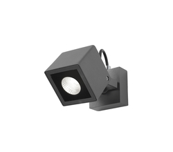 Svietidlo Nova Luce FOCUS WALL GREY nástenné, IP 54, 6 W