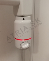 El. tyč s termostatom, 900 W - biela