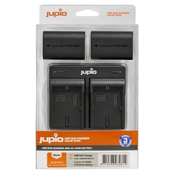 Set Jupio 2x LP-E6NH 2130 mAh + Dual Charger pre Canon