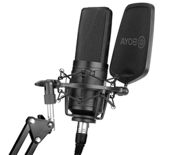 Mikrofón BOYA BY-M1000 2směrový studiový, XLR