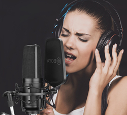 Mikrofón BOYA BY-M1000 2směrový studiový, XLR