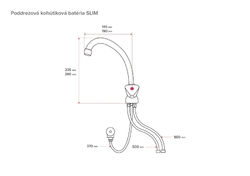 Zásobníková stojanková klas. bat. SLIM, 16 cm