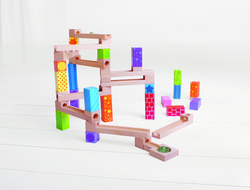 Hračka Bigjigs Toys Dřevěná kuličková dráha, farebná