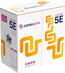 Kábel Conexpro FTP kábel vonkajší, CAT5e, PE, 24AWG, 305m, čierny