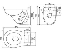 SET Renovmodul AM115/1000+M370+WC Keramin+A60+M91