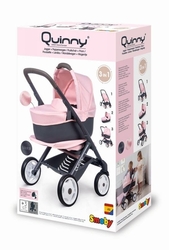 Hračka Smoby kombinovaný kočík Maxi Cosi svetlo ružový pre bábiky