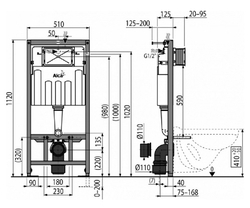 SET Sádromodul AM101/1120+M370+WC RIMFLOW+A604+M91