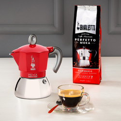 Bialetti New Moka Indukcia červená (rôzne veľkosti)