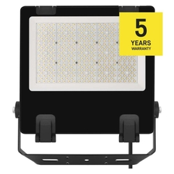LED reflektor AVENO čierny, 200W neutrálna biela