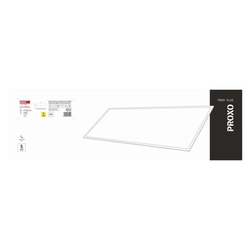 LED panel PROXO 30×120, obdĺžnikový vstavaný biely, 33W neutr. b.
