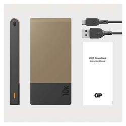 Power bank GP M2+ Series, 10 000 mAh, 22,5 W, béžová