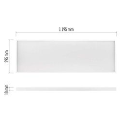 LED panel PROXO 30×120, obdĺžnikový biely, 33W neutr. b. UGR