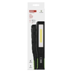Nabíjacie prac. svietidlo COB LED+LED P4544, 800 lm, 2000 mAh