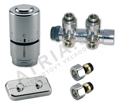SADA kompaktná kúpeľňová OPTIMA - 1/2"xM24; Cu 15x1mm; rohový; inox