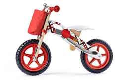 Odrážadlo Woody motorka, červená