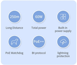 Switch Conexpro GNT-P9109EA 1x LAN, 8x LAN s PoE, 120W