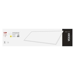 LED panel VEXXO 30×120, obdĺžnikový prisadený biely, 33W neutrálna biela UGR