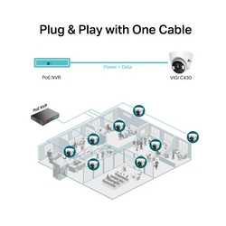 Kamera TP-Link VIGI C430(2.8mm) 3MPx, IP Turret, prísvit 30m