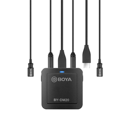Mikrofón BOYA BY-DM20 všesměrový klopový s předzesilovačem