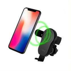 Držiak FIXED Matic automatický s rýchlym bezdrôtovým nabíjaním, 15W, čierny
