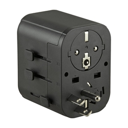 Adaptér Jupio Travel Adapter 2x USB-A 1x USB-C 15.5W univerzálny cestovný