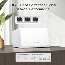 WiFi router TP-Link Halo H47BE(2-pack) WiFi 7, BE9300, 3x 2,5GLAN
