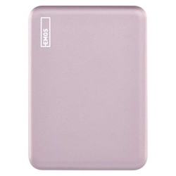 Power bank EMOS WI 522, 5 000 mAh, 20 W+Wireless, lososová