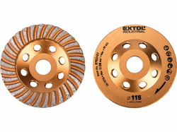 Kotúč brúsny diamantový dokončovací, 115mm, Turbo, EXTOL INDUSTRIAL