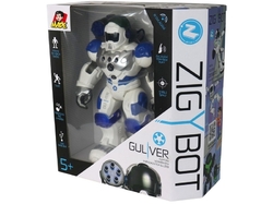 Robot MaDe Zigybot policajný Guliver, 22 funkcií, modrá