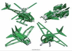 Stavebnica Merkur Helikopter Set, 515 dielov, 40 modelov