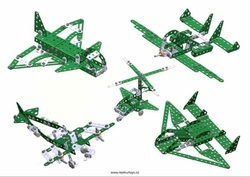Stavebnica Merkur Helikopter Set, 515 dielov, 40 modelov