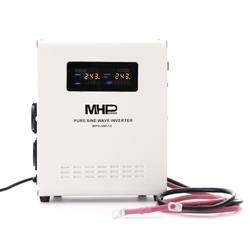 Napäťový menič MHPower WPU-300-12 UPS, 300W, čistý sínus, 12V