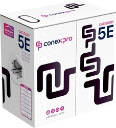 Kábel Conexpro UTP kábel vonkajší, CAT5e, PE, 24AWG, 305m, čierny