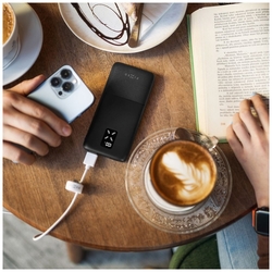 Powerbanka FIXED Zen 20 s LCD displejom a výstupom PD 20W, 20 000 mAh, čierna