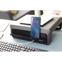 Stojan Fellowes BREYTA, pod monitor, 3 pozície, čierny
