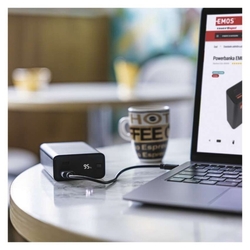 Power bank EMOS NTBF20, 20 000 mAh, 65 W PD, čierny