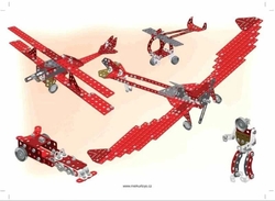 Stavebnica Merkur Red Baron, 680 dielov, 40 modelov