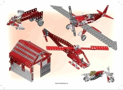 Stavebnica Merkur Red Baron, 680 dielov, 40 modelov