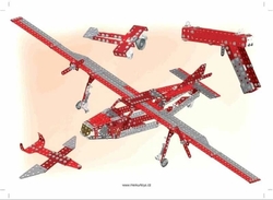 Stavebnica Merkur Red Baron, 680 dielov, 40 modelov