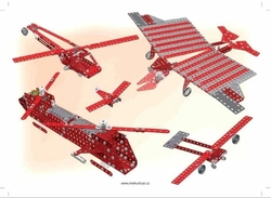 Stavebnica Merkur Red Baron, 680 dielov, 40 modelov