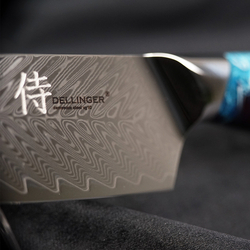 Nôž Dellinger Santoku Blue 170 mm Resin Future