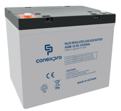 Batéria Conexpro AGM-12-55 VRLA AGM 12V/55Ah, T14