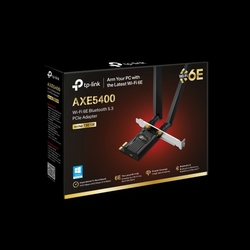 Sieťová karta TP-Link Archer TXE72E AXE 5400, WiFi 6E, Bluetooth 5.3, 574Mbps 2,4/5/6GHz, PCI-e