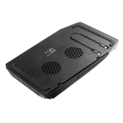 Dokovacia stanica FIXED pre PlayStation 5 s chladením a nabíjaním pre dva ovládače DualSense, čierno-biela