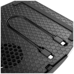 Dokovacia stanica FIXED pre PlayStation 5 s chladením a nabíjaním pre dva ovládače DualSense, čierno-biela