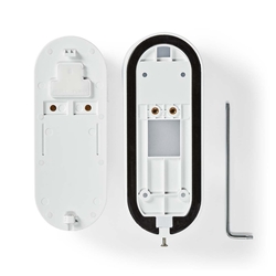 Zvonček Nedis WIFICDP30WT vonkajšia WiFi, HD kamera, batéria, SmartLife