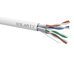 Kábel Solarix STP kabel Cat 6A drát 500m LSOH - cívka