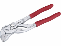 Kliešťový kľúč s hladkými čeľusťami, 180mm, CrV, poniklovaný, FORTUM